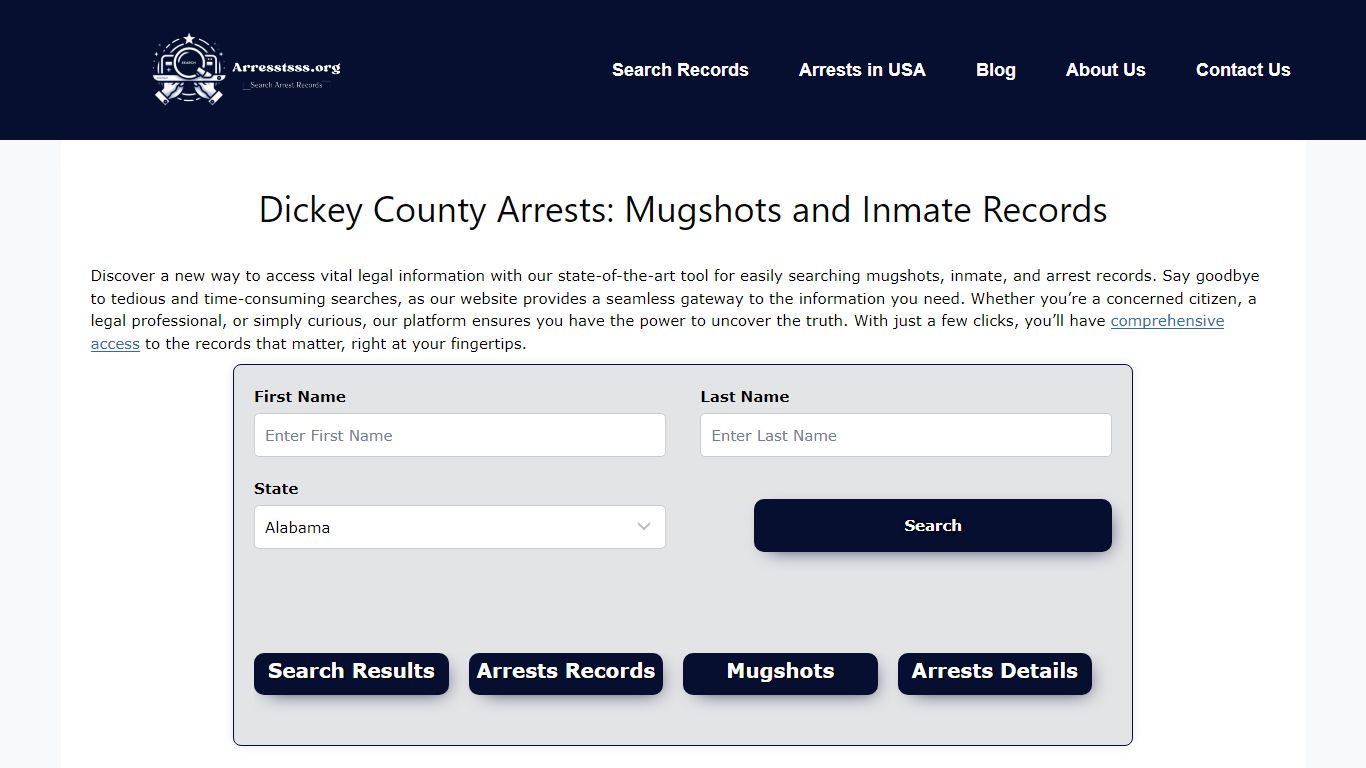 Dickey County Arrests: Mugshots and Inmate Records