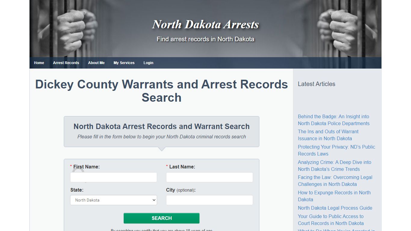 Dickey County Warrants and Arrest Records Search